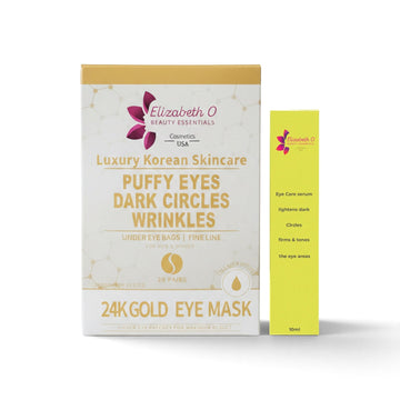 24K GOLD Puffy Eyes, Dark Circles, Wrinkles Eye Mask – 20 pairs