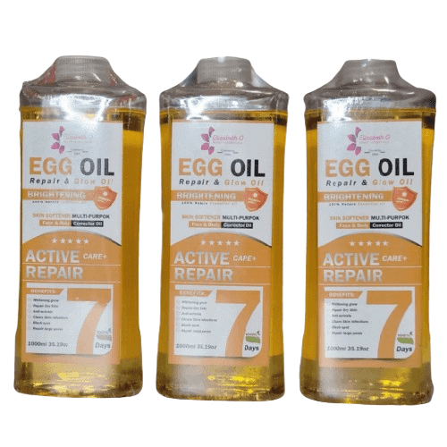Egg oil Whitening & Repair – 1000ml each(Set of 3 pieces)