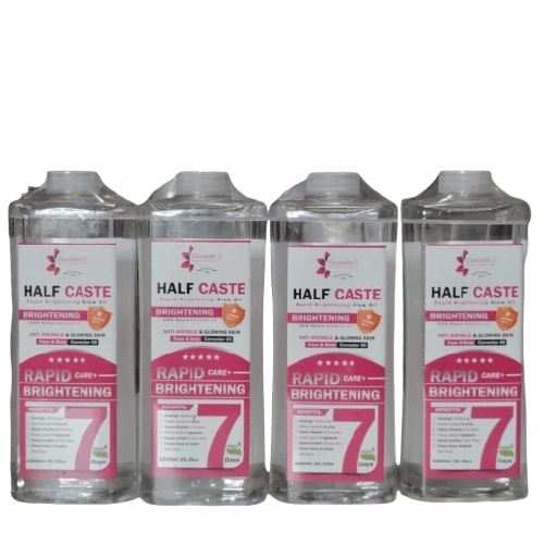 Half Cast Face & Body Oil- 1000ml (Set of 4)