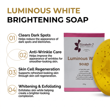 Luminous white brightening soap