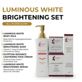 Luminous white brightening set with whitening serum – 4 piece