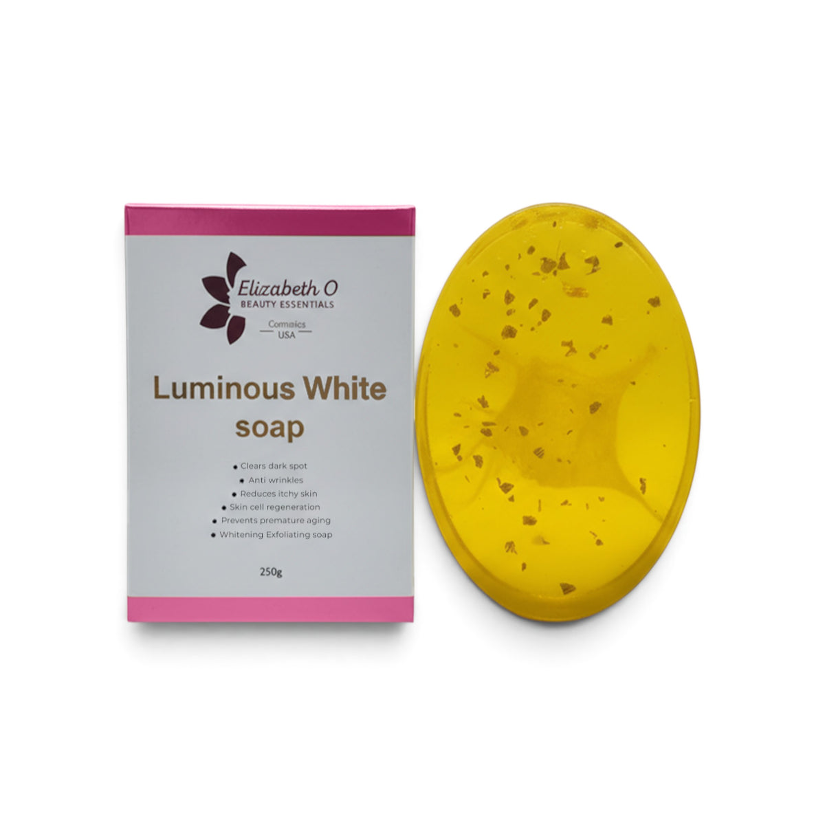 Luminous white brightening soap