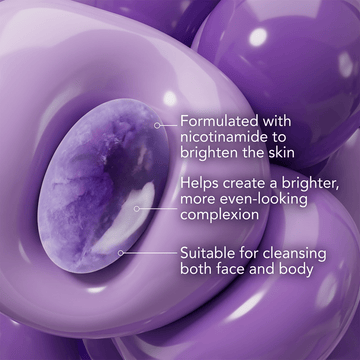 Nicotinamide whitening face soap