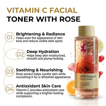 Vitamin C Facial Toner with Rose – 250ml