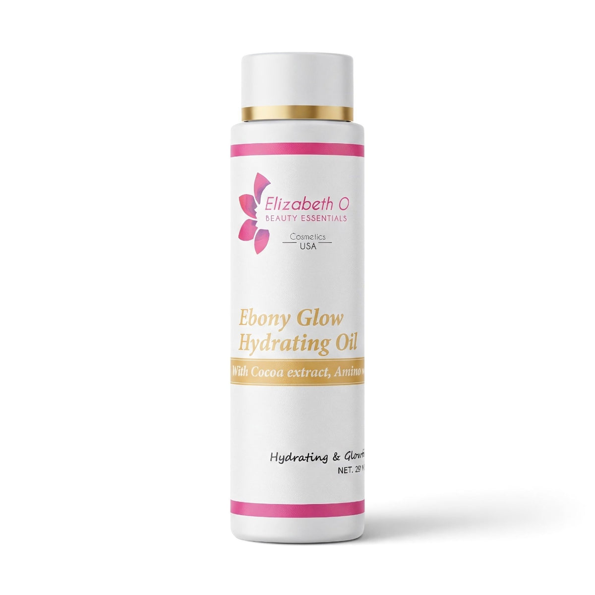 Ebony Glow hydrating oil with cocoa extract, Amino Acid – 200ml