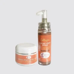 collagen serum and night cream bundle for dark spots