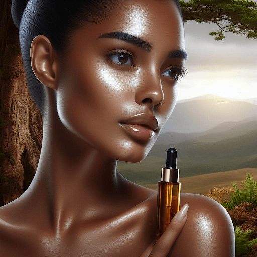 black-women-holding-niacinamide-serum