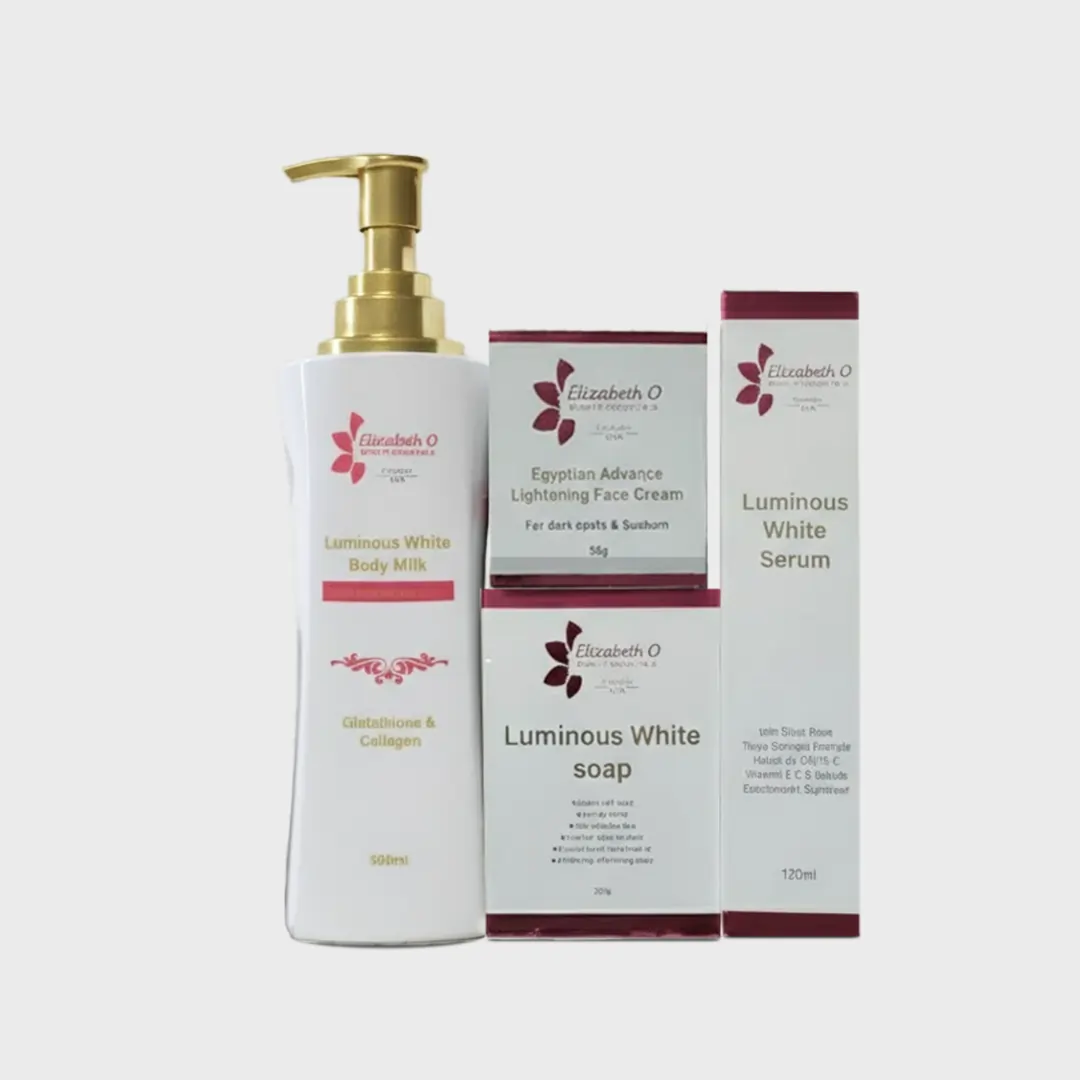 Luminous white brightening set with whitening serum - 4 piece