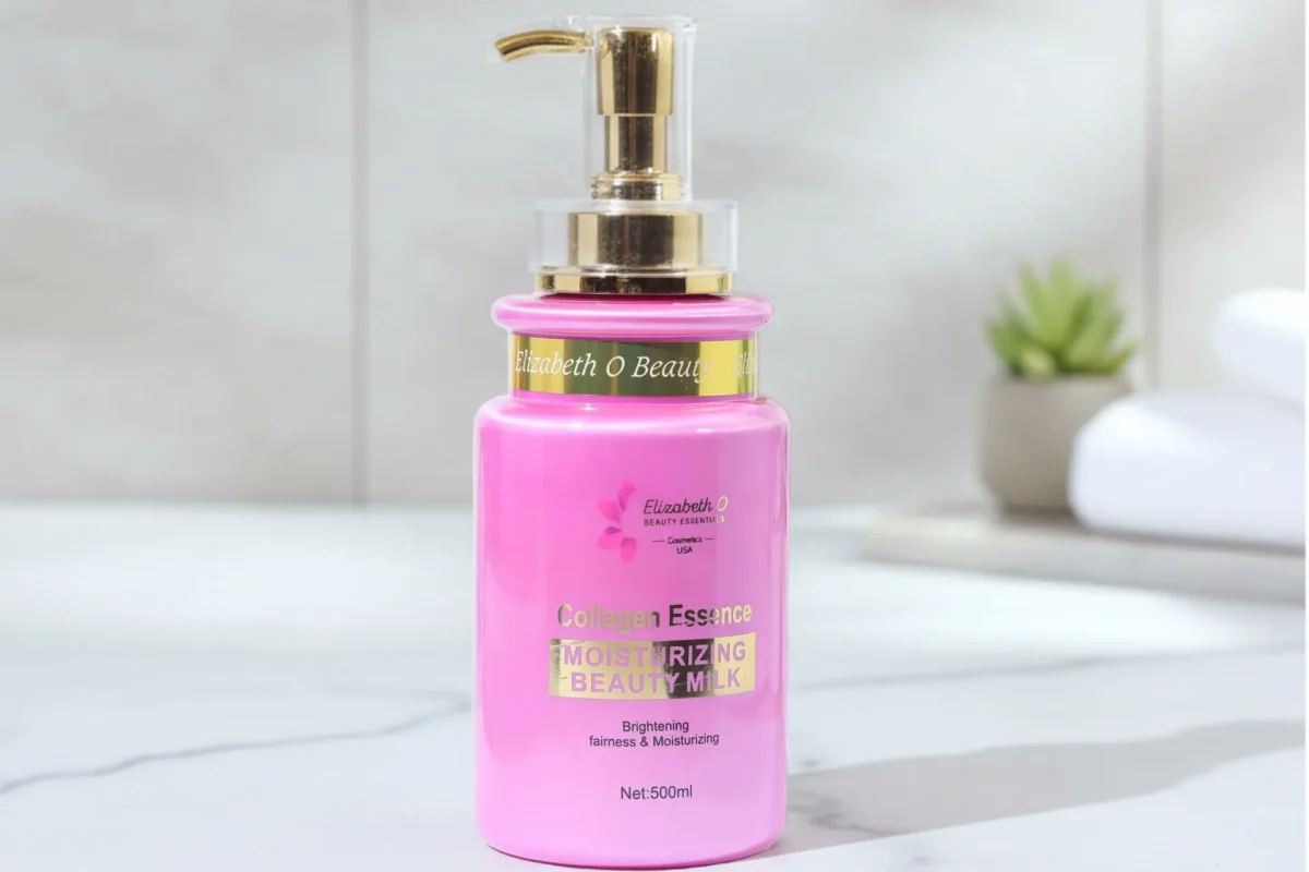 moisturising beauty milk lotion in 500ml packaging for hydrating skin